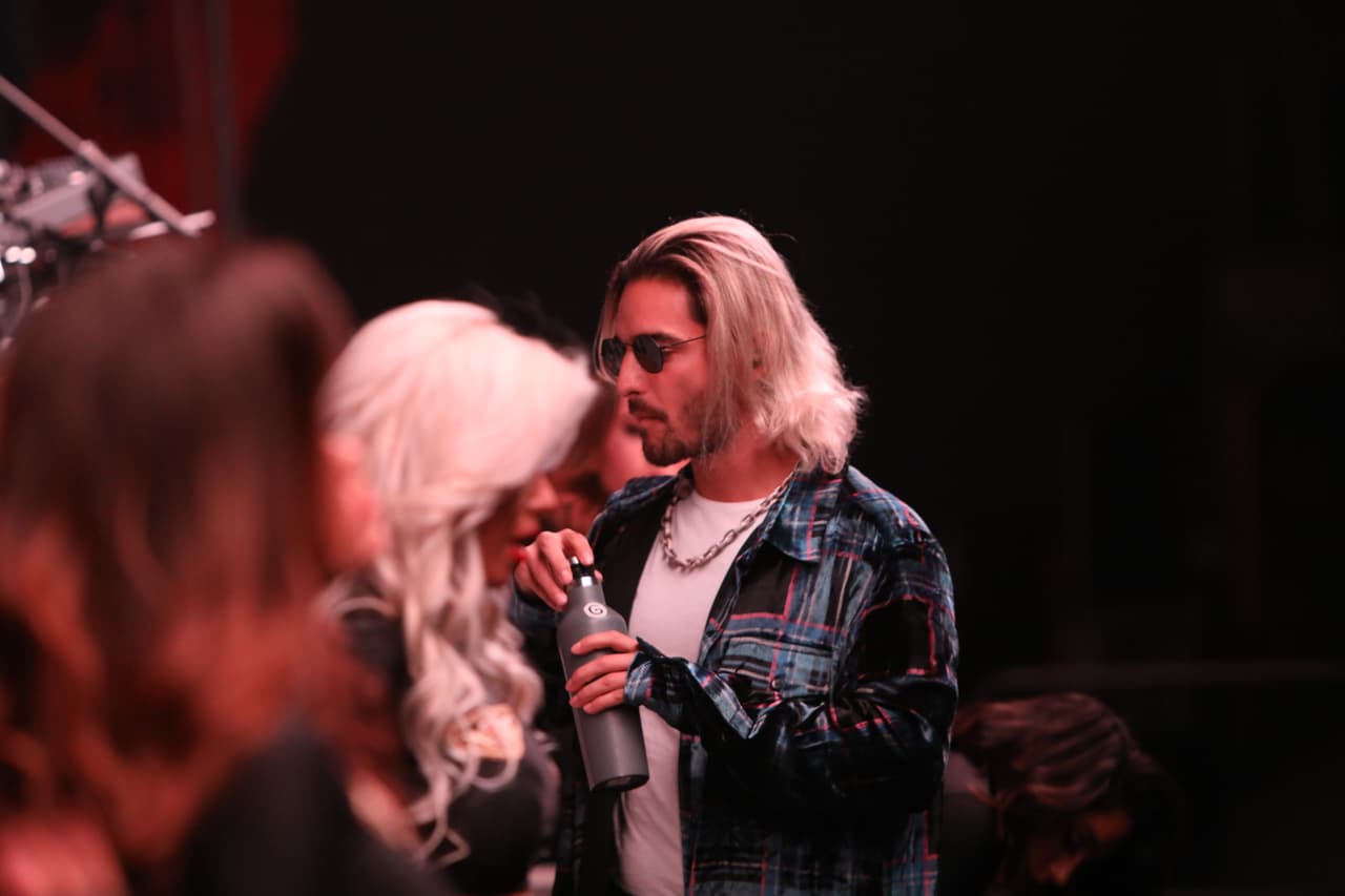 El artista colombiano se preparó de la mejor manera para dar lo mejor de sí en la tarima.