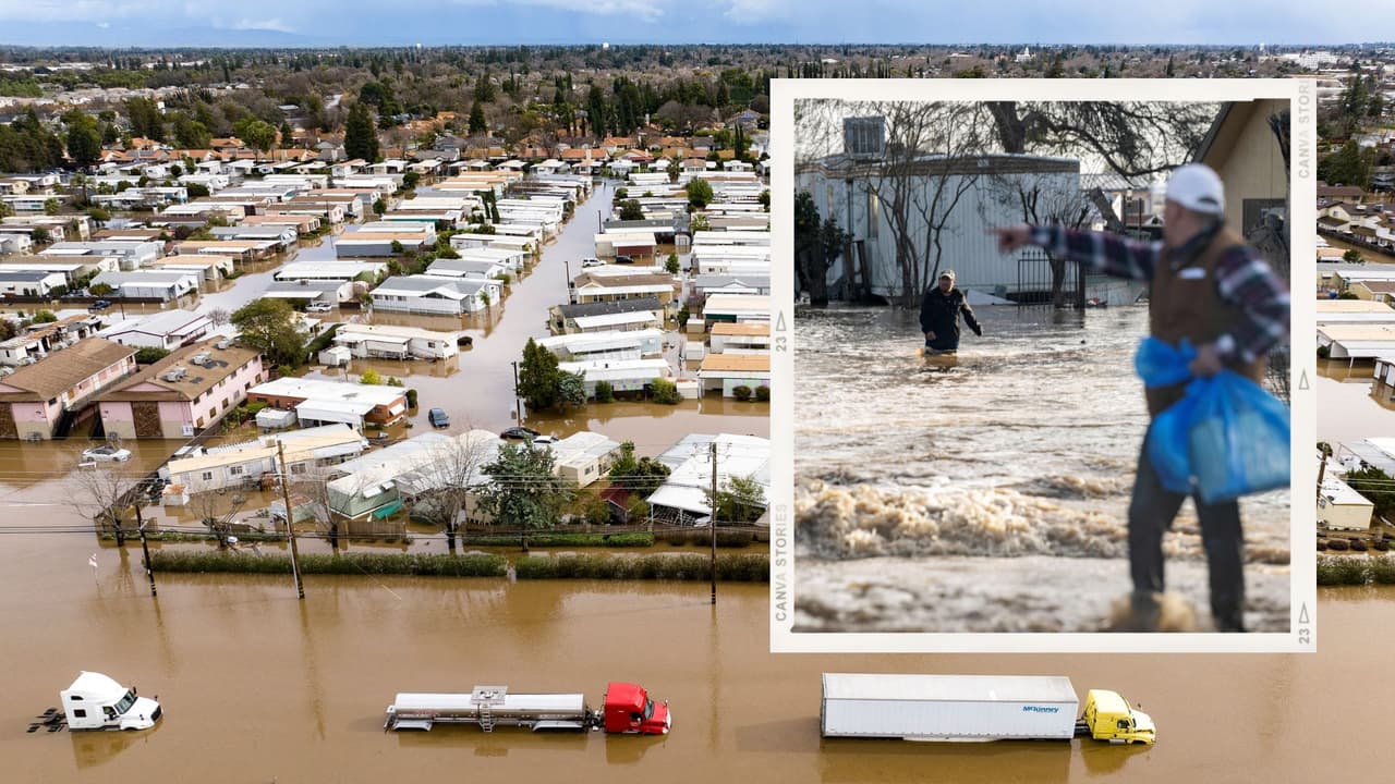 Autoridades federales y estatales evalúan daños de inundaciones en Merced