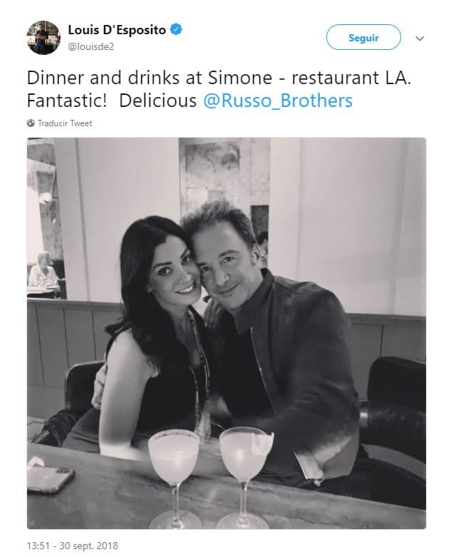 La relación entre 
<b>Dayanara Torres y Louis D’Esposito </b>se confirmó el pasado 30 de septiembre, cuando el copresidente de Marvel Studios publicó una foto junto a ella en su cuenta de Twitter.