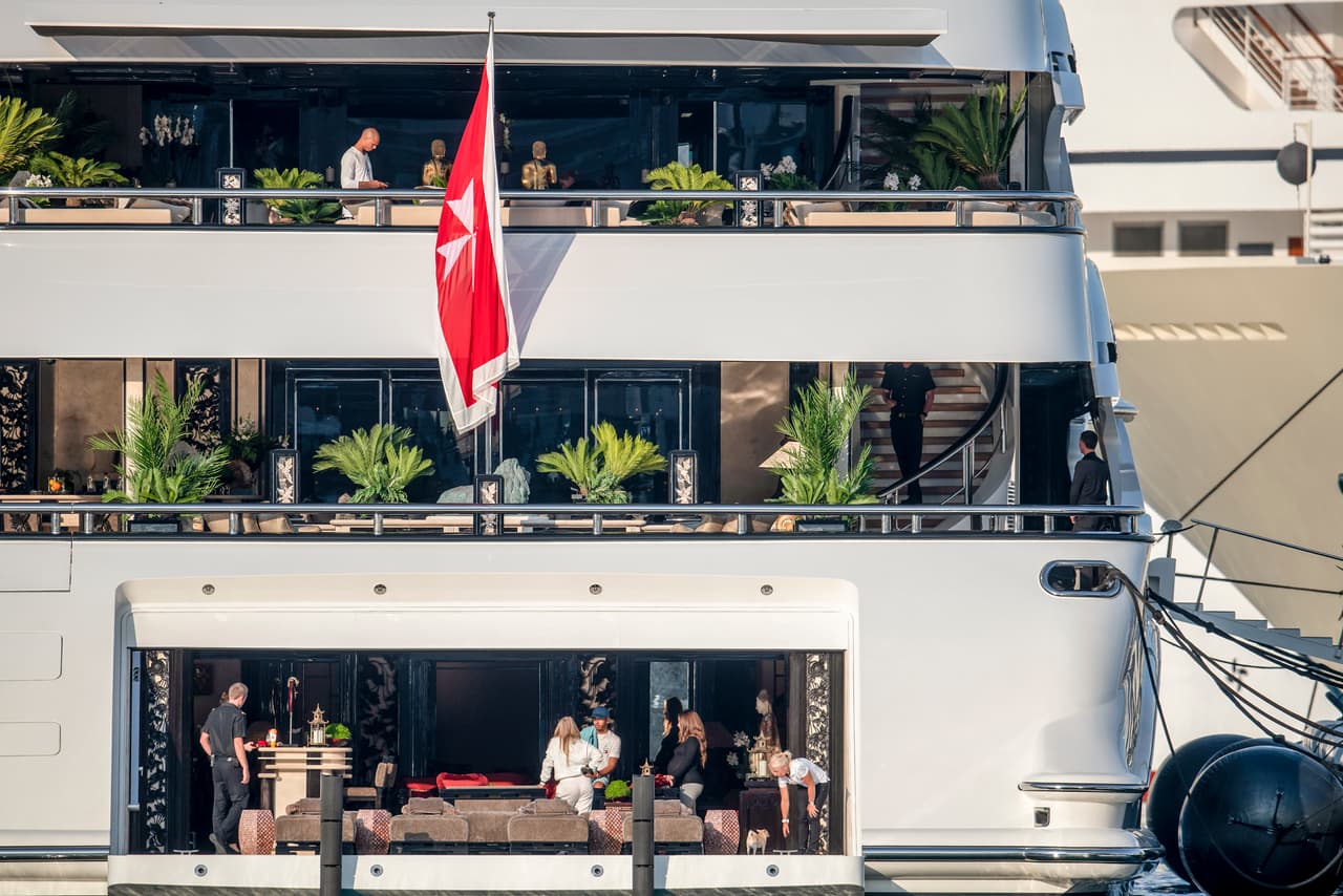 El grupo estuvo compartiendo en este super yate, llamado 'Lionheart' y valorado en poco más de 130 millones de dólares.