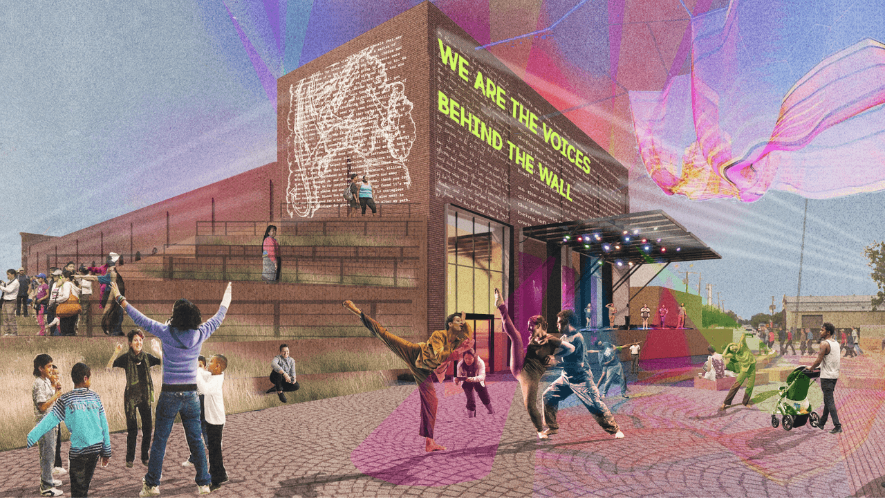 Así es como podría verse el nuevo espacio cultural en el exterior.