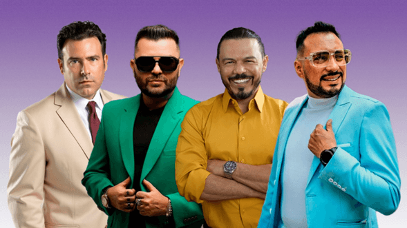 Farid Duque, Rafael Pedroza, Tony Cortés y Mario Pinzón,