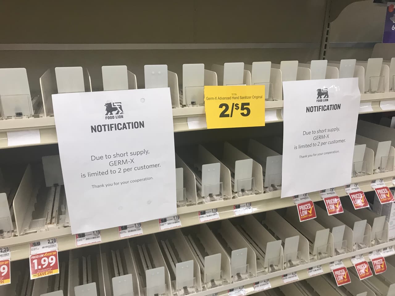 Food Lion, West End.