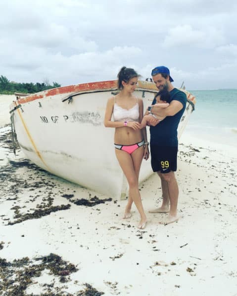 A pocas semanas de su nacimiento, Elena ya había recuperado su figura.