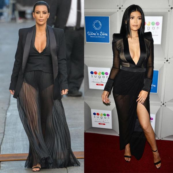 Kylie mostrando escotazo hace un par de semanas.