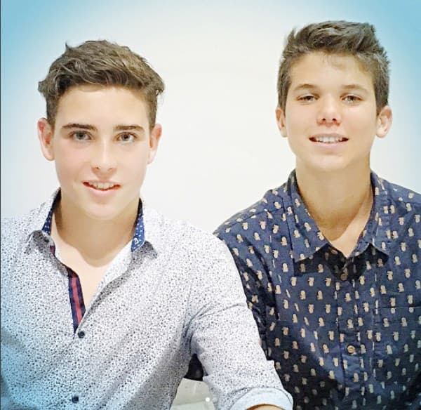 Los sobrinos de Andrea heredaron la bella sonrisa de la familia Legarreta.