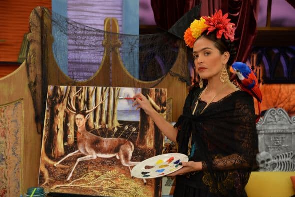 Ella se dijo orgullosa de la belleza y el talento de esta pintora, reconocida en todo el mundo.