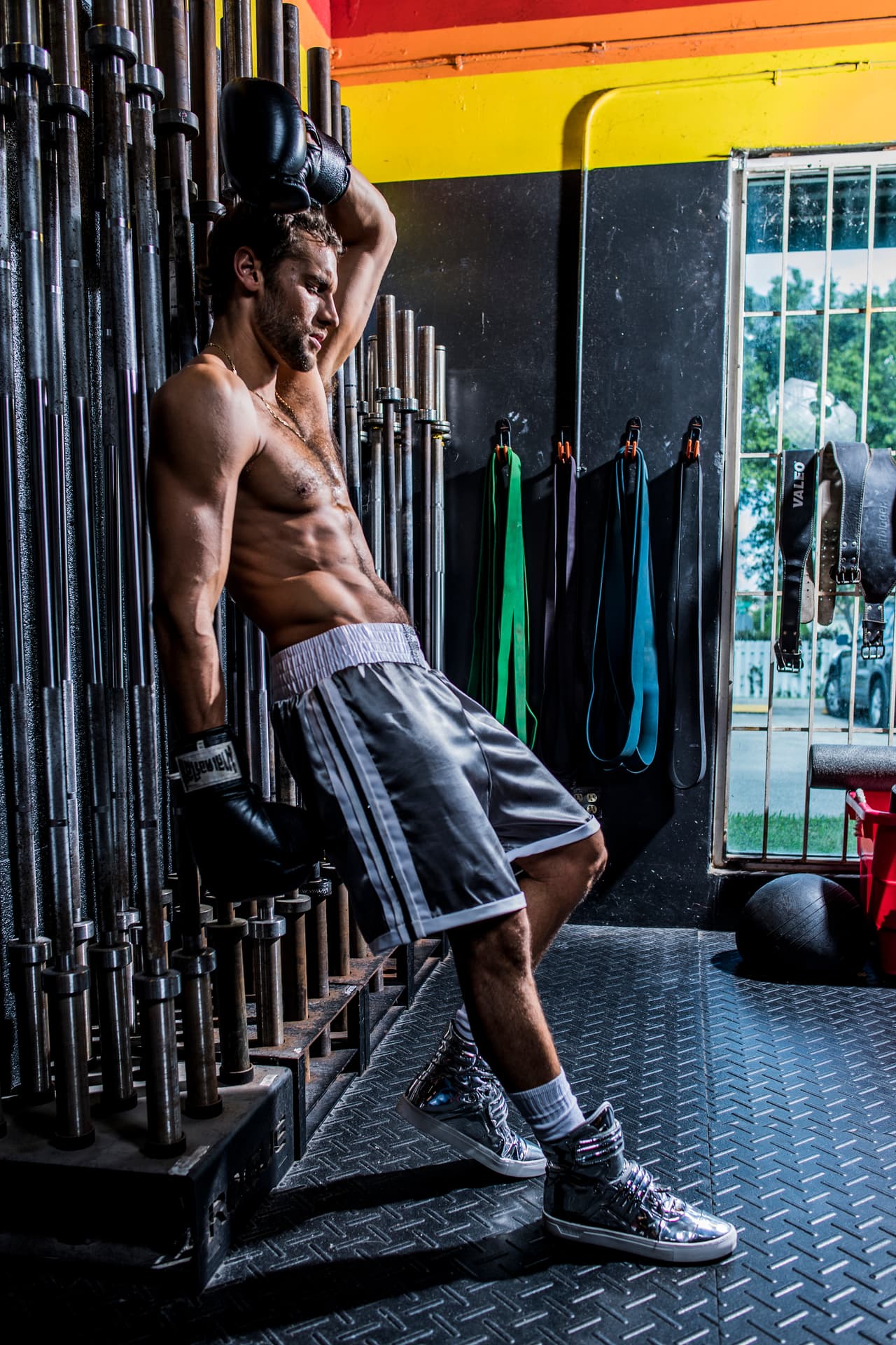 Franco Noriega en exclusiva para Mira Quién Baila. 
<br> Fotógrafo: 
<b>Felipe Cuevas / Univision</b> Locación: 
<b>CrossFit Doral – Miami, FL</b> Vestuario: 
<b>Blanca Elena Martínez</b> MakeUp: 
<b>Rocco Donna Hair & Beauty Art</b>