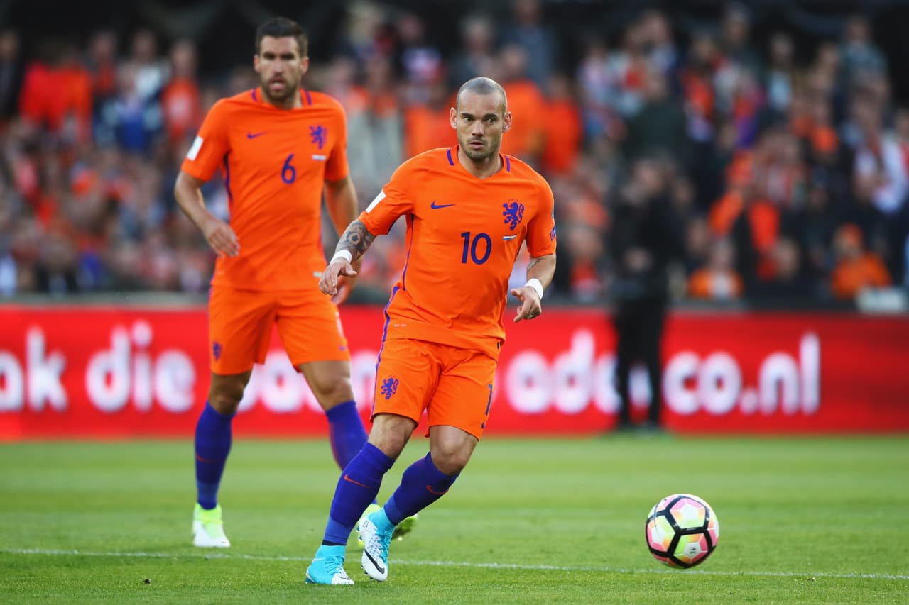 Wesley Sneijder: otro de las víctimas de la eliminación de Holanda del Mundial de Rusia 2018. Volante veterano, figura y el 10 de la ‘naranje’, finalista en la Copa del mundo Sudáfrica 2010.