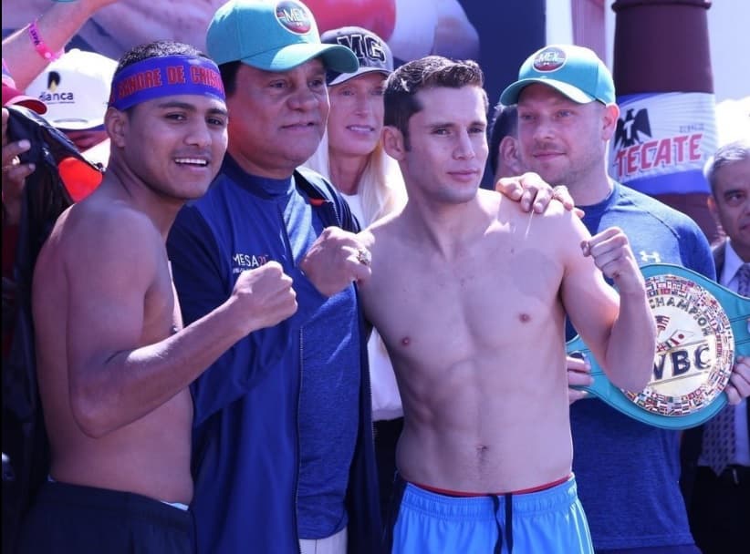Carlos Cuadras y Román ‘Chocolatito’ González en peso