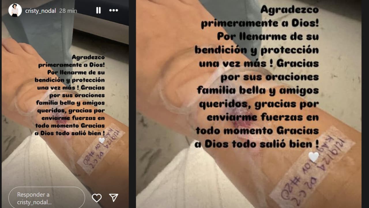 Esta es la imagen y mensaje que Cristy Nodal, la mamá de Christian Nodal, publicó en Instagram y con el que alarmó en cuanto a su actual estado de salud.