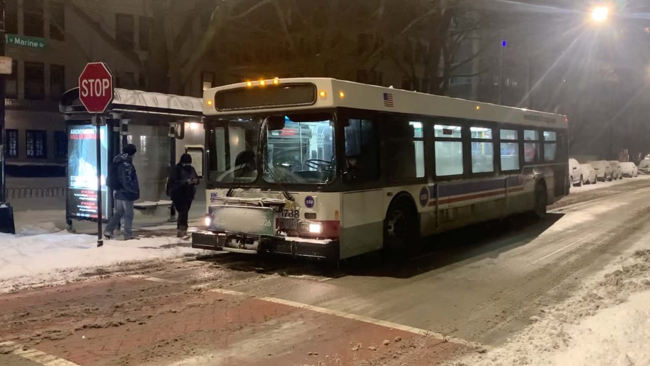 Fuerte presencia de nieve en el área de Chicago por efecto lago