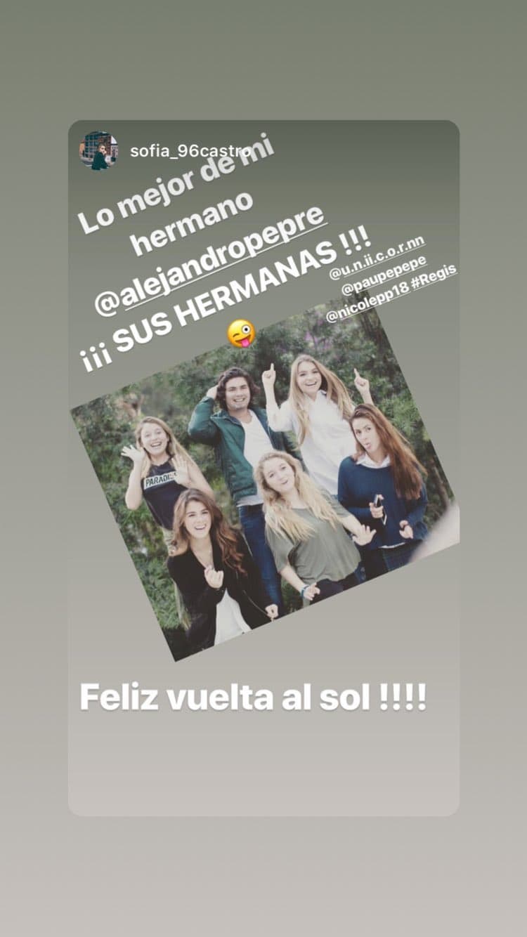 No son hijos de los mismos padres pero Sofía Castro lo considera su hermano. Por ello a través de su cuenta de Instagram compartió algunas fotos familiares.