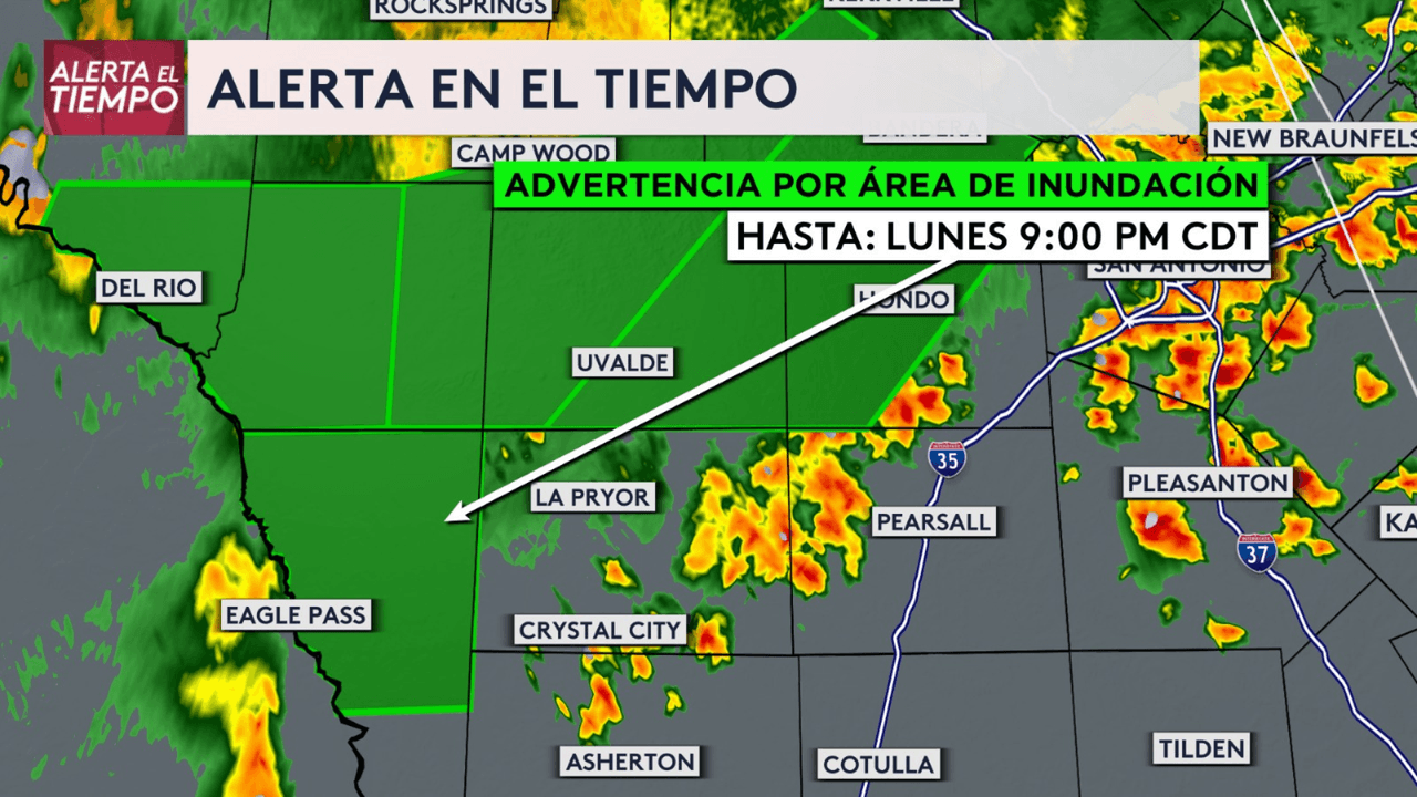 Emiten una vigilancia por inundación para el área de San Antonio
