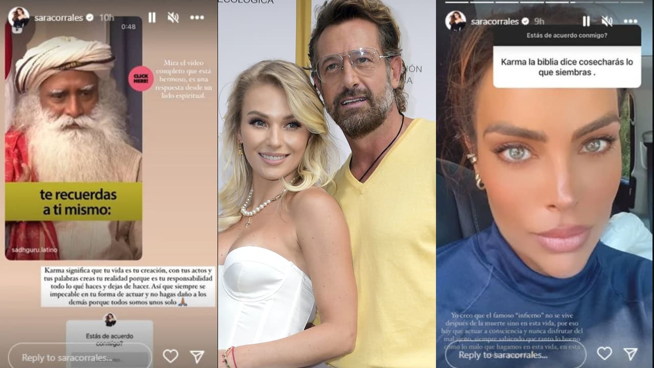 Estos fueron los mensajes de Sara Corrales en medio de la polémica de la supuesta separación de Gabriel Soto e Irina Baeva.