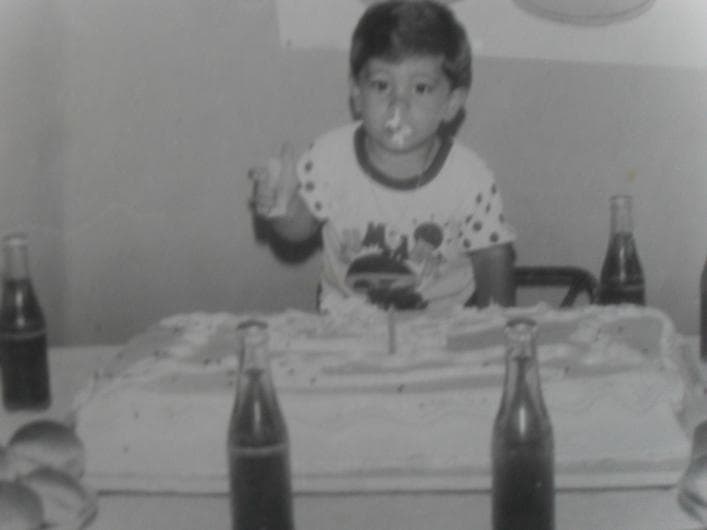 "Comelon!" His mother says he had a large appetite from an early age. Courtesy of the Fernández family/Univision.