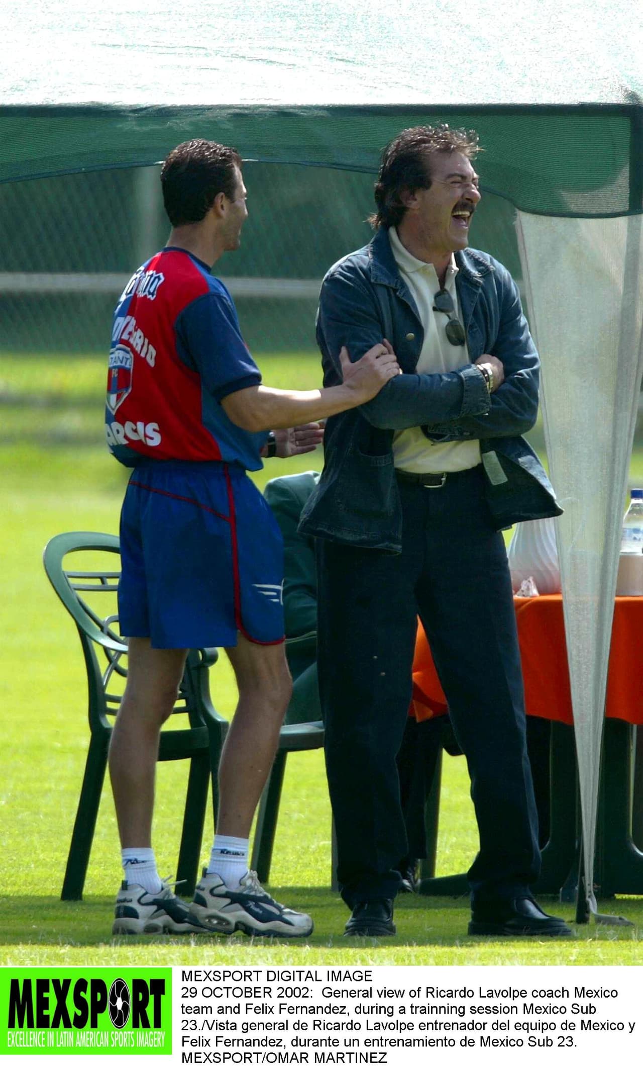 Félix Fernández y Ricardo La Volpe en sus tiempos en el Atlante.