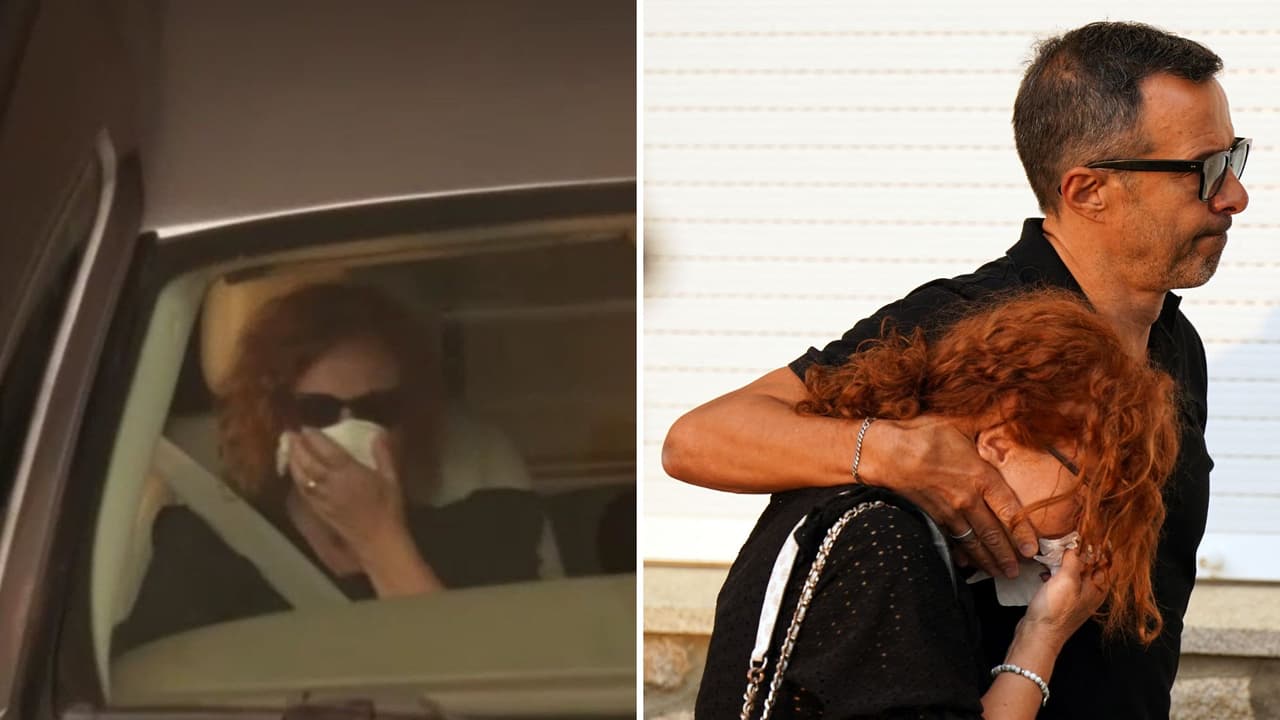 Mamá de Diogo Jota y André Silva, Isabel Silva, llora tras la muerte de sus hijos.