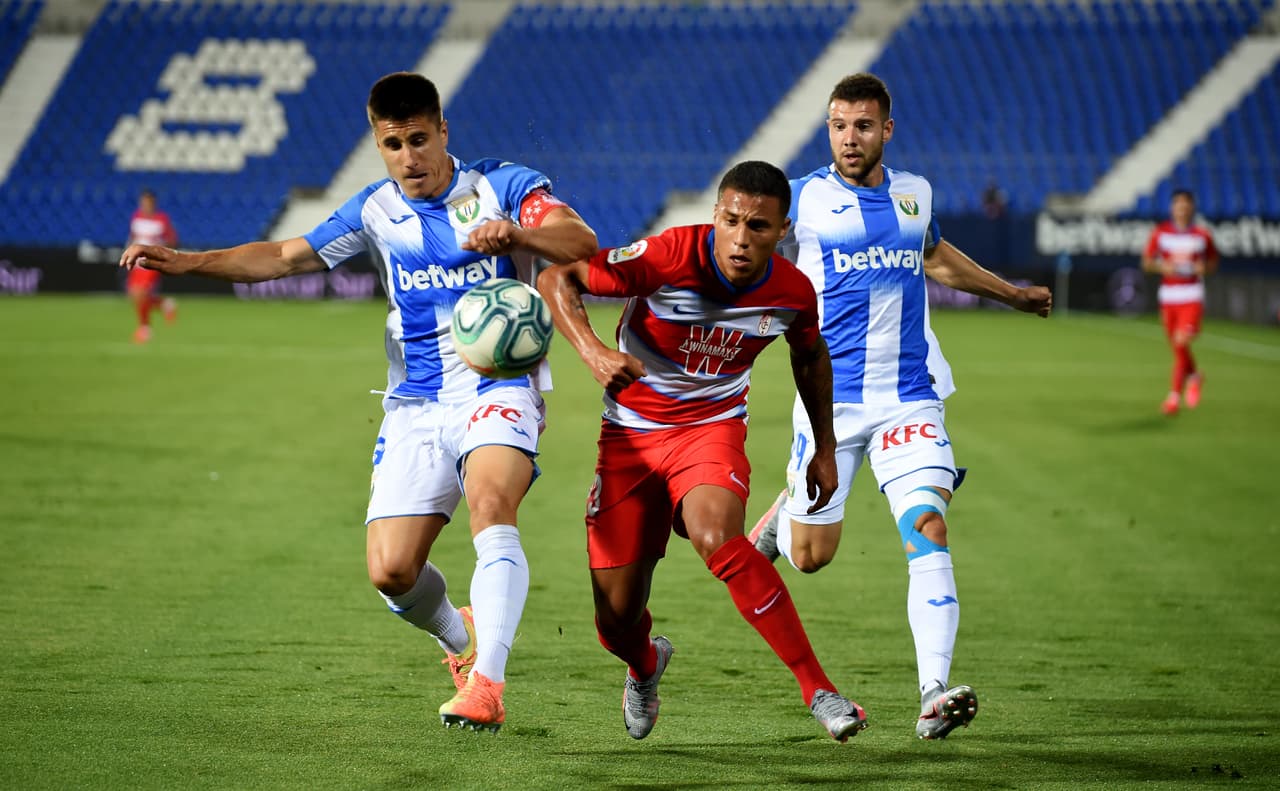 Leganés perdió la posesión de la pelota en la segunda parte y tampoco logró generar peligro en el arco rival.