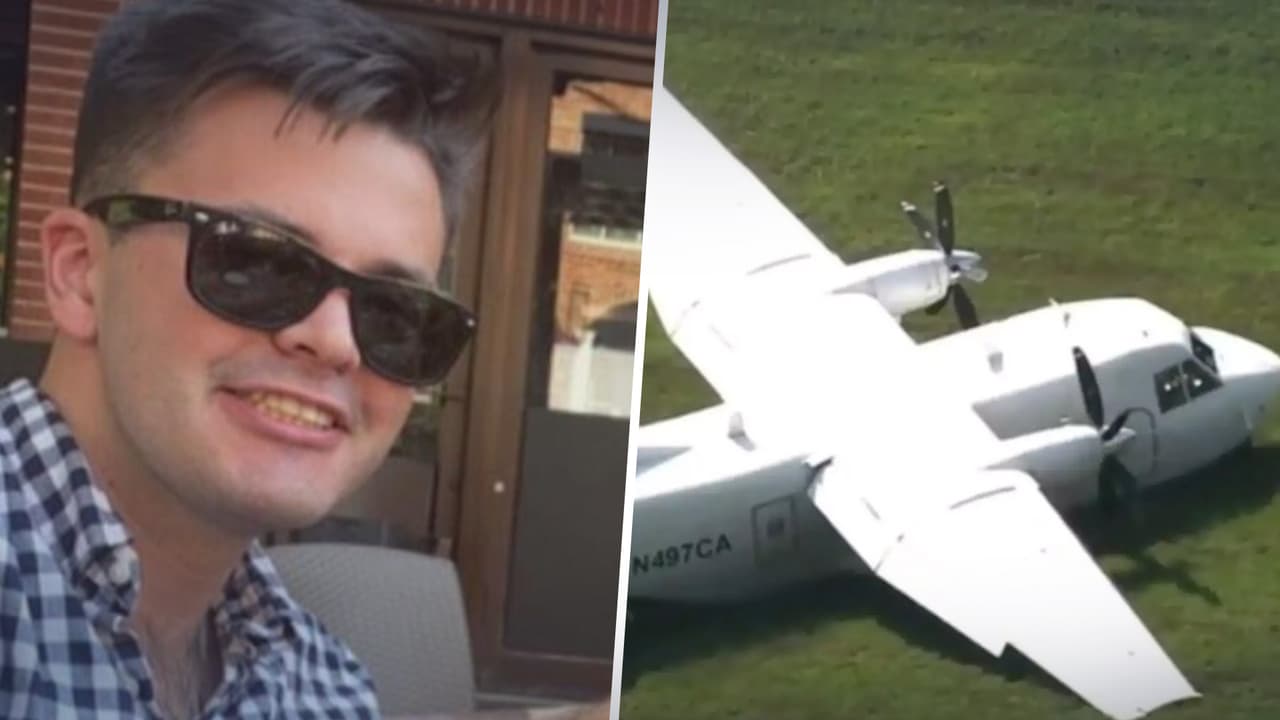 Llamada al 911 revela que Charles Crooks "saltó del avión" antes de aterrizar