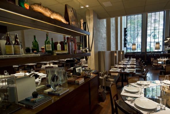 Las instalaciones del restaurante son muy elegantes.