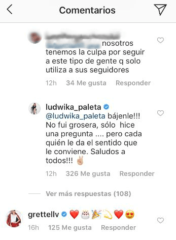 Pero la actriz de 39 años de edad dejo clara su postura ante este tipo de comentarios: "¡Bájenle! No fui grosera, solo hice una pregunta... Pero cada quien le da el sentido que le conviene. ¡Saludos a todos!".