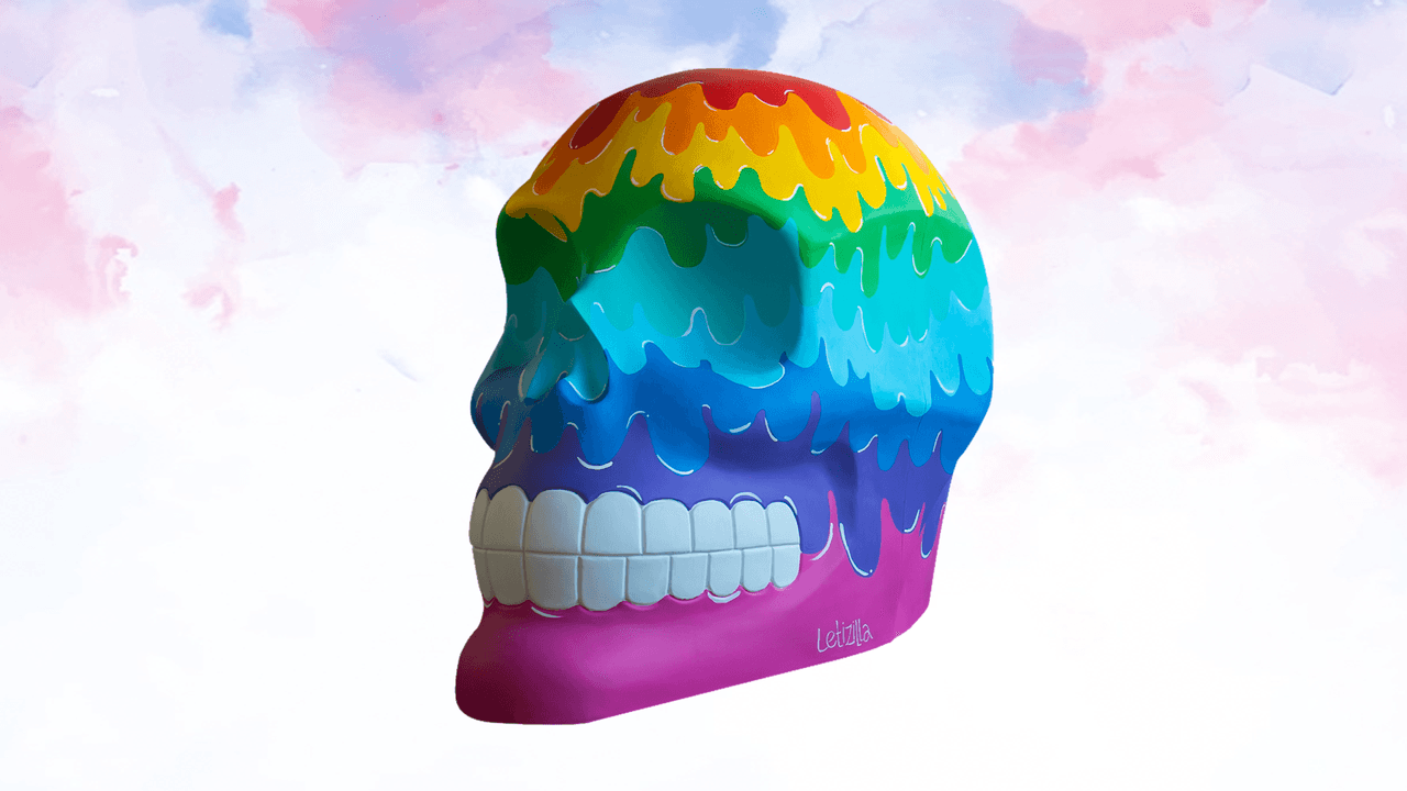 La obra habla sobre el color y brillo que tiene cada persona.
<br>
<br>Título: Colorismo. Artista: Letizilla.