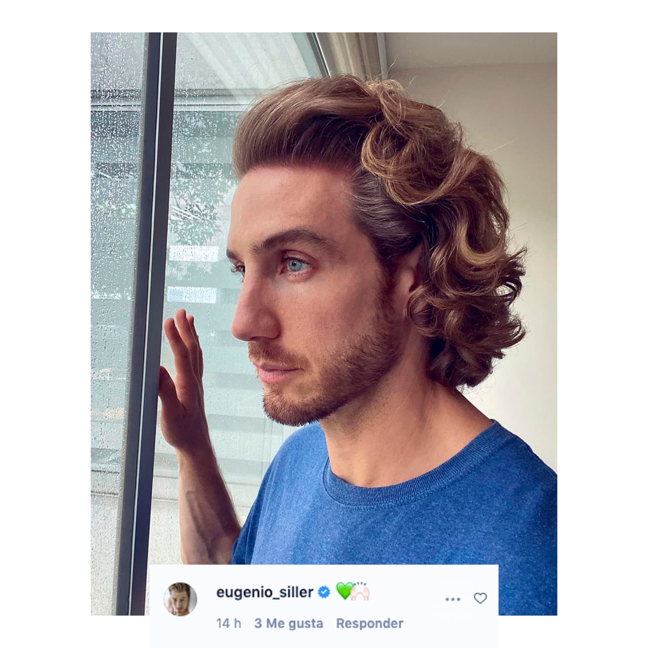 El protagonista de esta misma historia, Eugenio Siller, también utilizó su cuenta para enviarle su pésame. El actor comentó con un corazón verde y el emoji de las manos en alto.