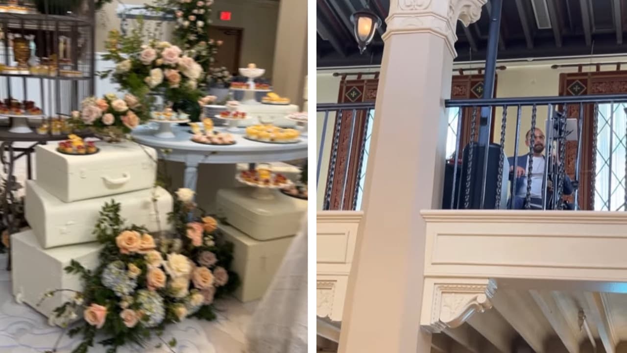 Hubo una gran variedad de postres y la fiesta fue amenizada por un grupo de cuerdas.