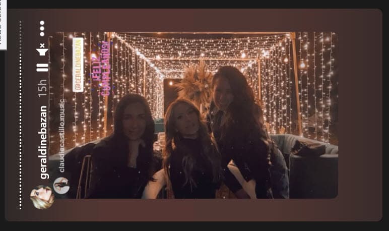 También se pudo observar a Sofía Lama. Dada la actual situación sanitaria, pareció una reunión con apenas unas 20 personas, según las imágenes que compartió la actriz.