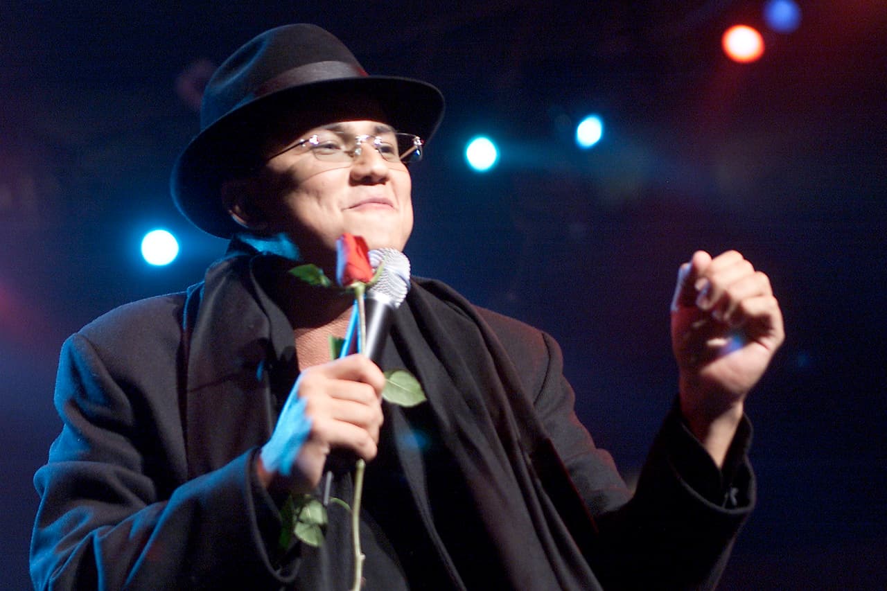 En el concierto Hispanos por New York, en el Madison Square Garden, 2001.