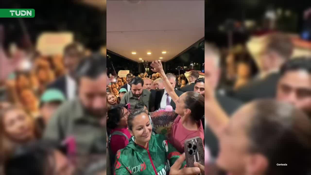 Mariachis en Nueva York: el cálido recibimiento a Sheinbaum previo a la Final