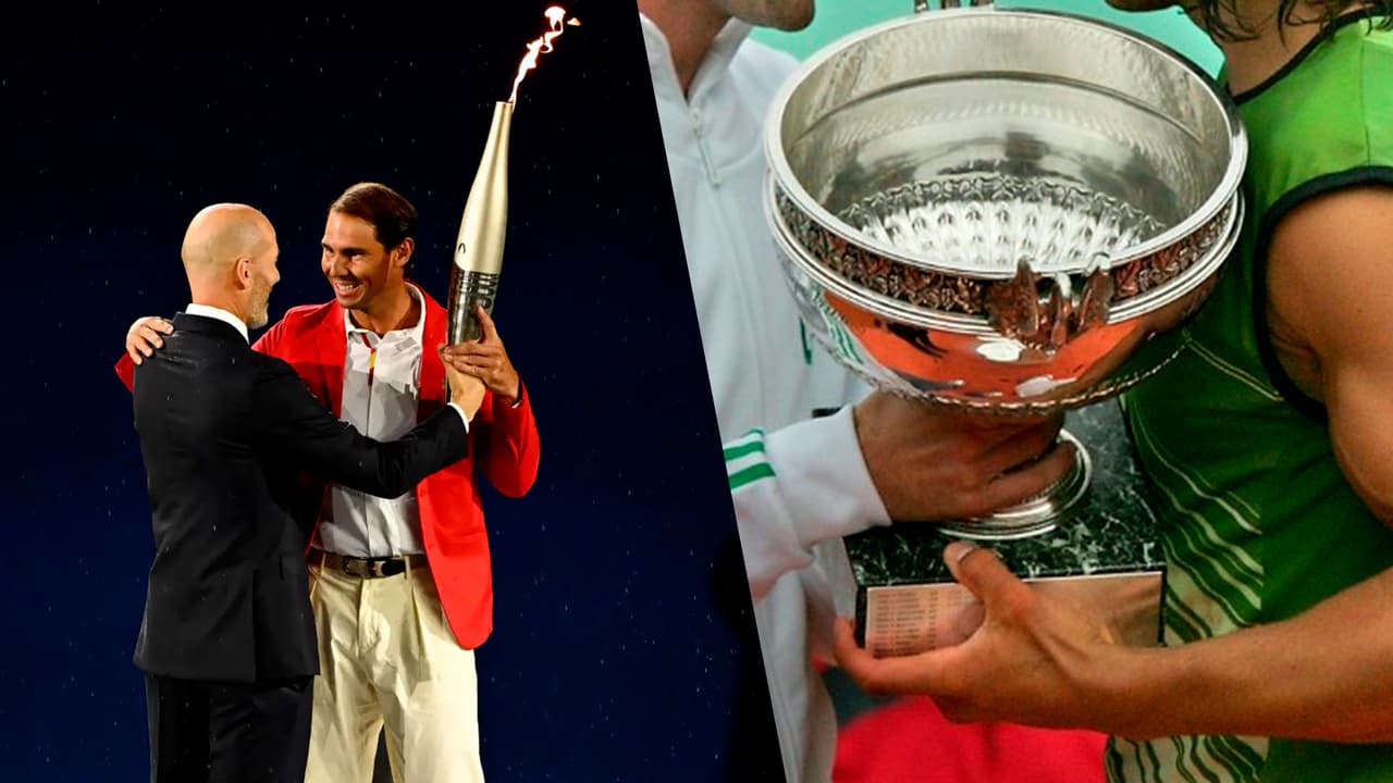 Esto es lo que unió a Zizou y Nadal en la inauguración de Paris 2024