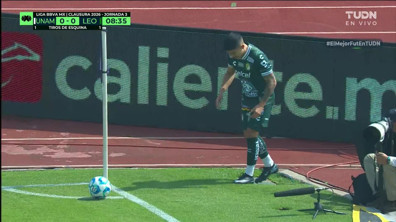 ¡GOL!  anota para León. Diber Cambindo