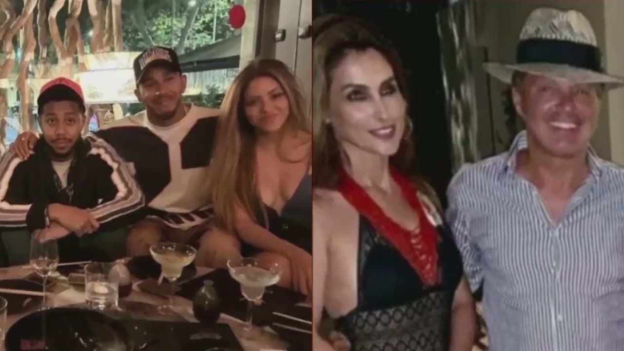 Shakira regresa a Barcelona y comparte con Lewis Hamilton; y Luis Miguel va con Paloma Cuevas a una boda en París