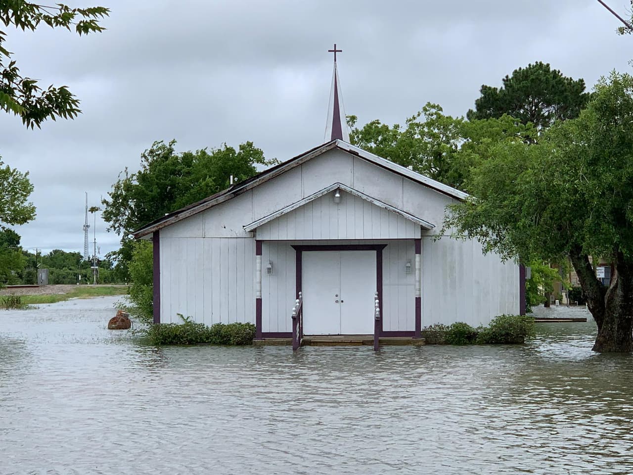 Una iglesia de la localidad de Kendleton también se ha visto afectada.
