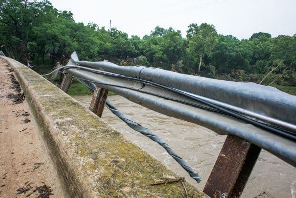 Algunas zonas de la capital texana quedaron bajo el agua luego de las intensas lluvias de los últimos días.