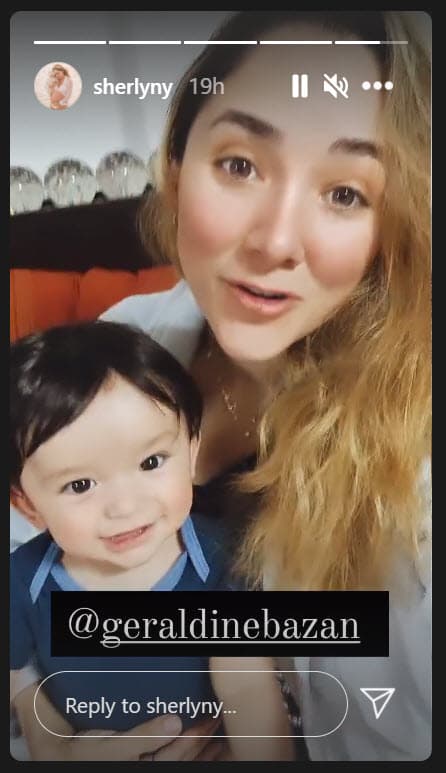 <b><a href="https://www.univision.com/famosos/sherlyn-le-pide-perdon-a-su-hijo-andre-en-publico-por-lo-que-le-hizo-sin-estar-preparada-video" target="_blank">Con su hijo André en brazos</a></b>, la actriz le mandó una felicitación a través de sus historias de Instagram y deseó que pronto puedan verse y abrazarse.