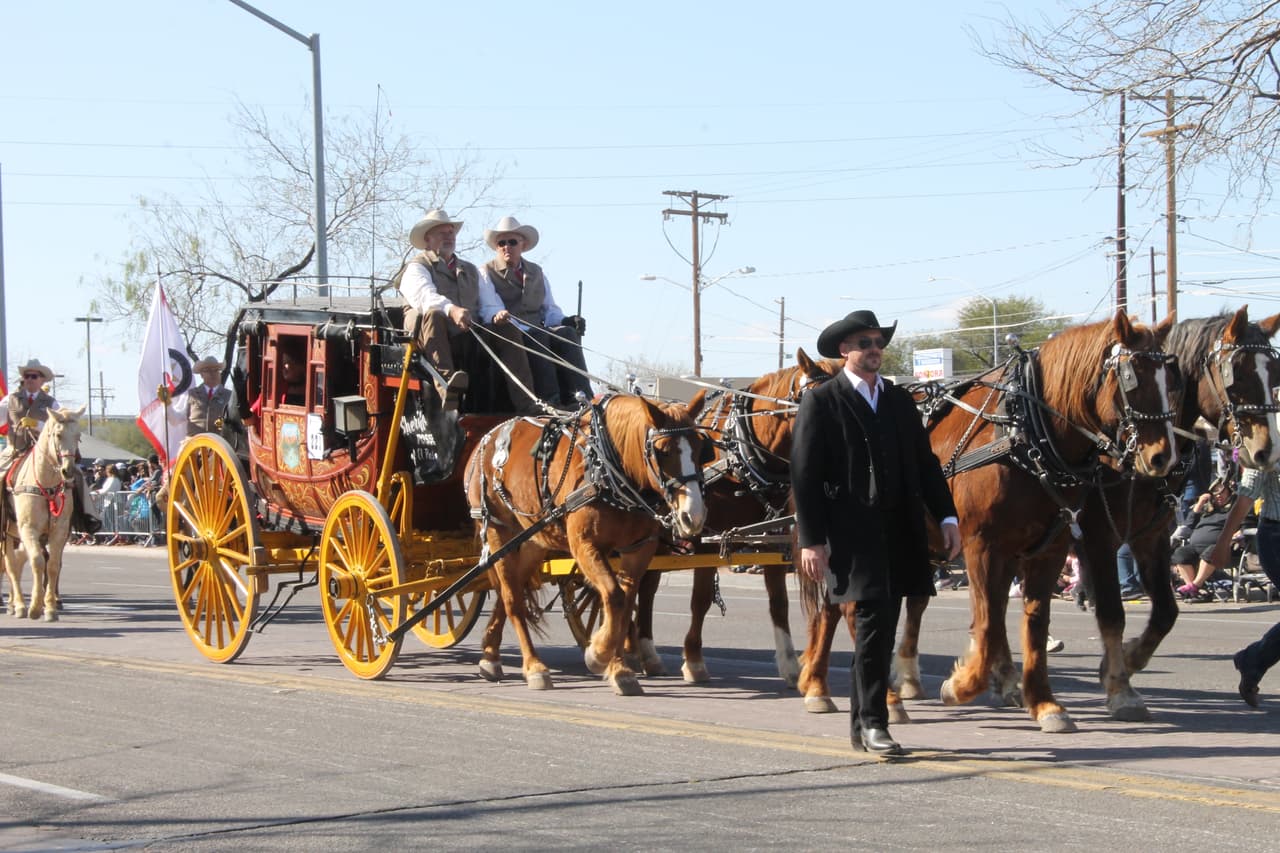 Diferentes tipos de caballos, ponys montados por una muñeca y hasta burros se vieron durante el recorrido que duró casi dos horas.