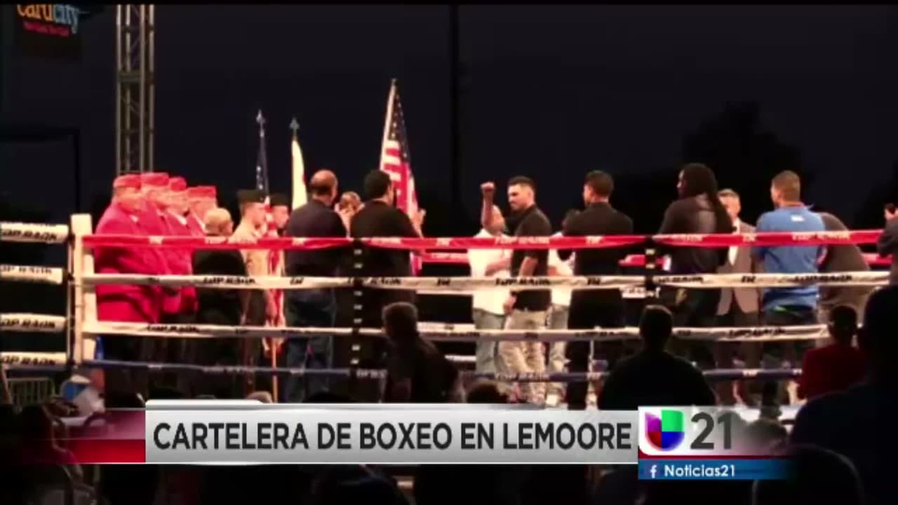 Cartelera de boxeo en Lemoore