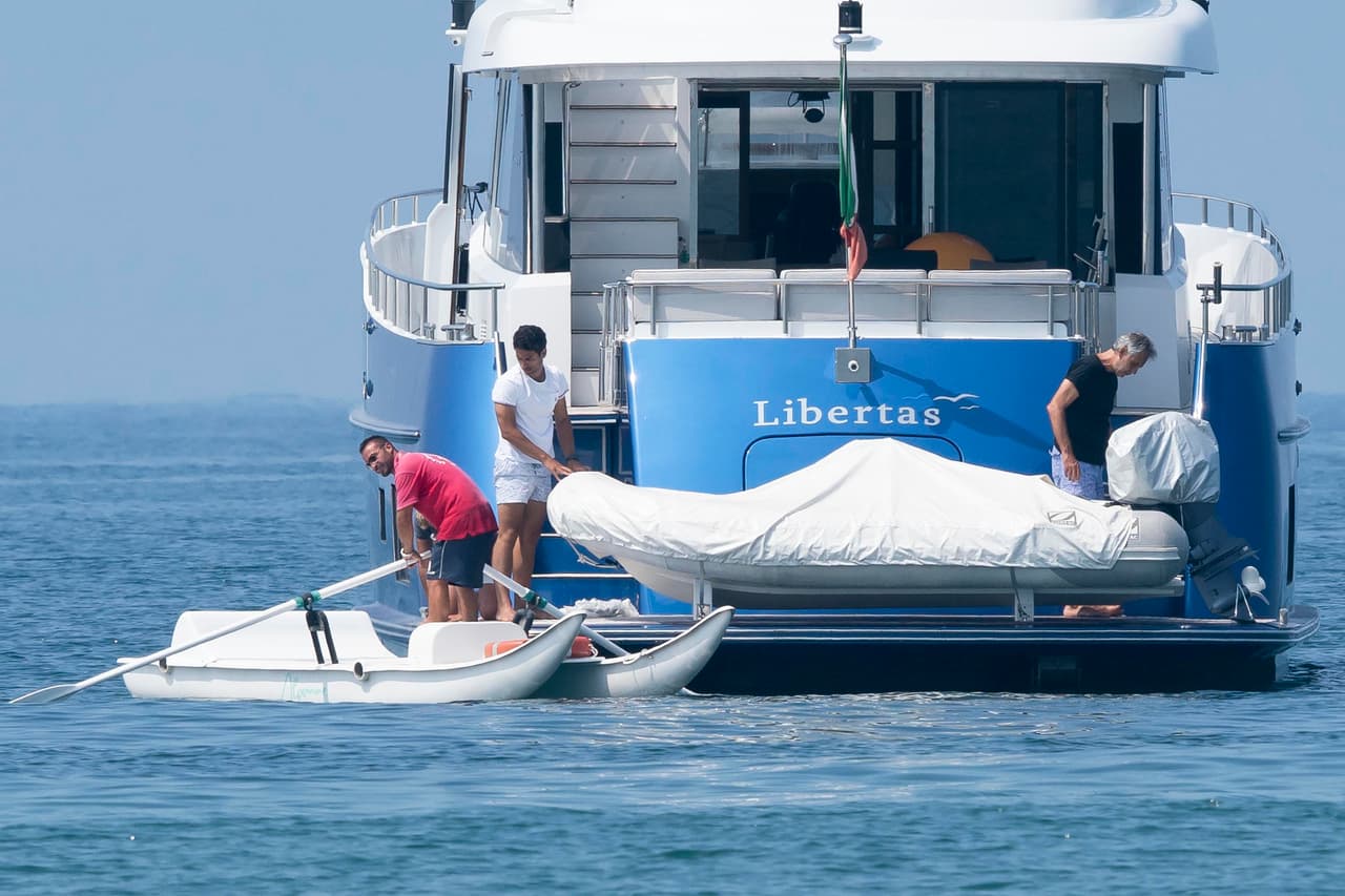 La posesión más especial de Bocceli es su yate, llamado 'Libertas'.