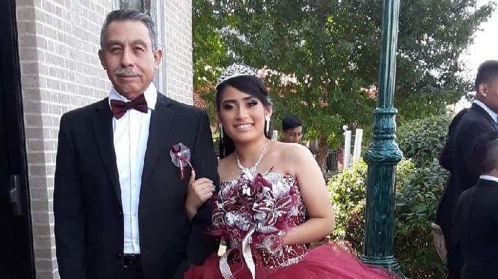 Edmundo García y su nieta Jocelyn Escamilla.