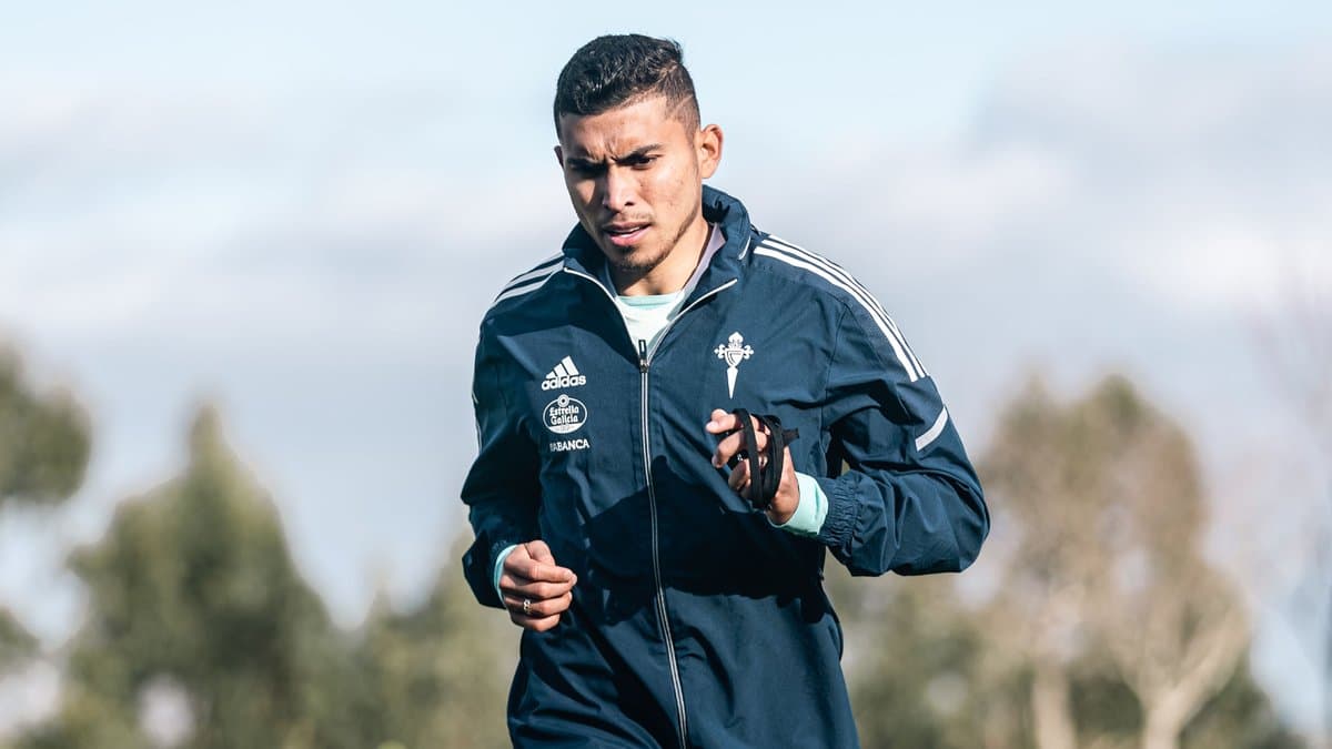 Orbelín ya es jugador del Celta y realizó primer entrenamiento