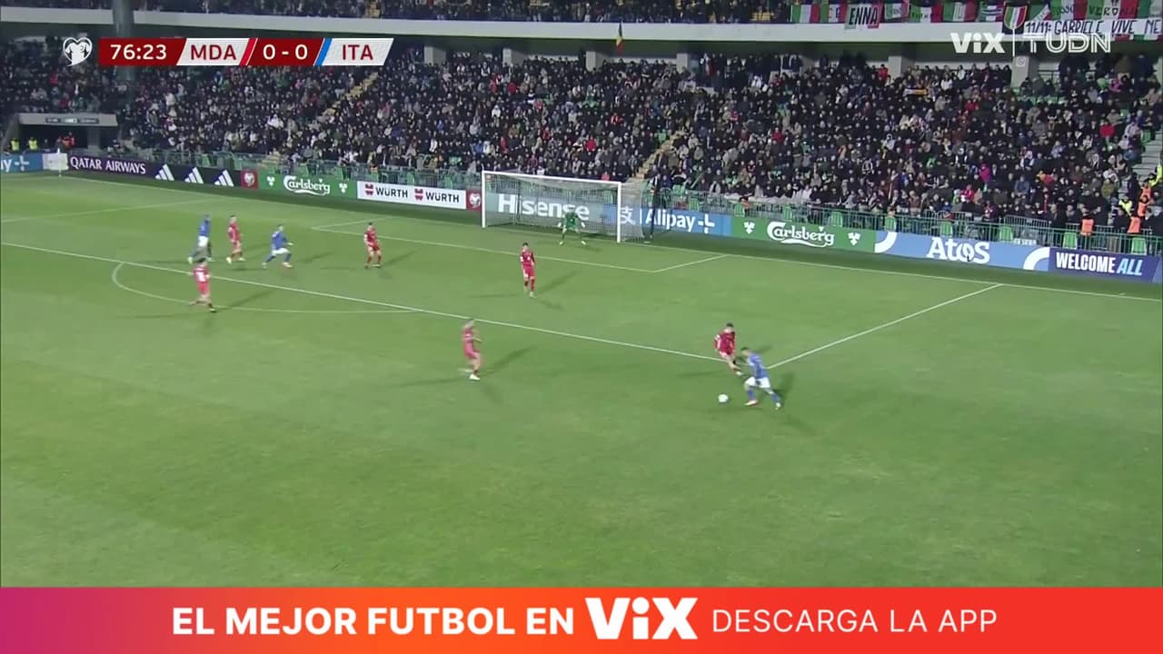 ¡Italia no encuentra la forma de concretar el primero! Cristante dispara al portero