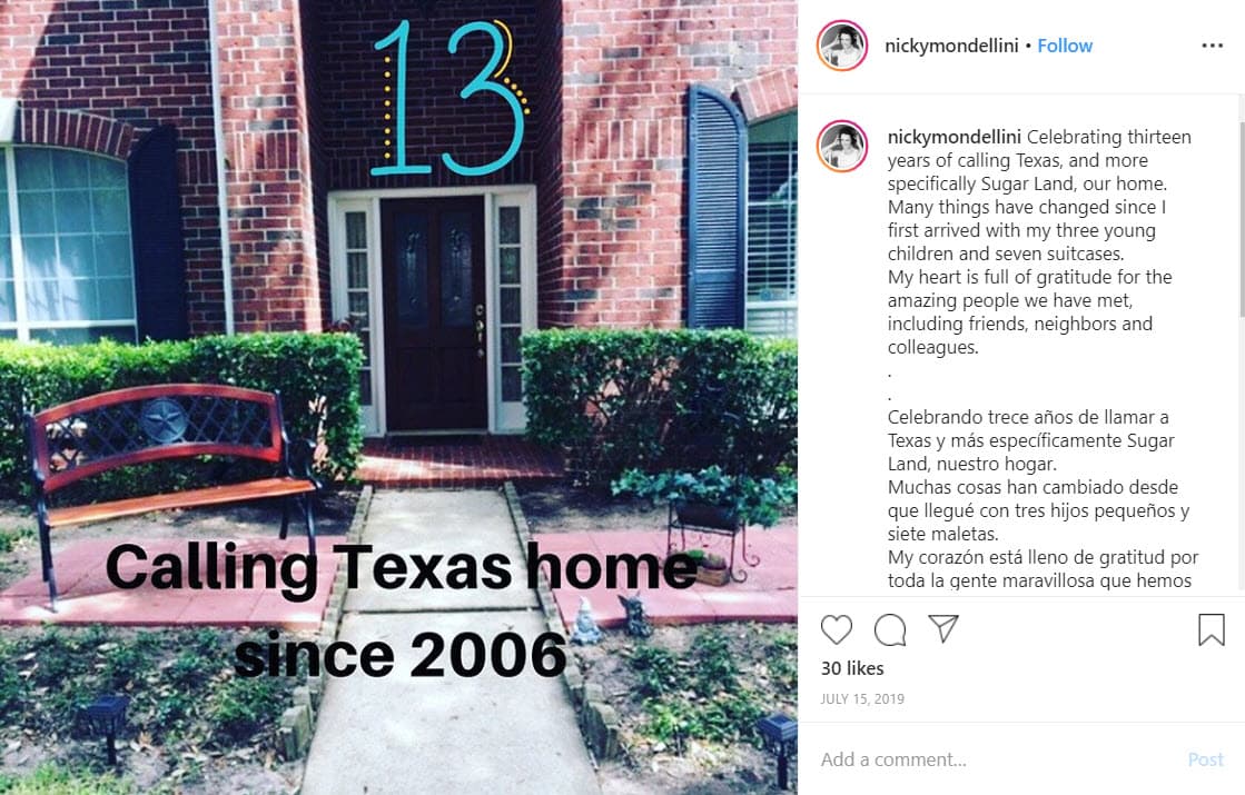 El pasado 15 de julio la actriz compartió en su Instagram que había cumplido 13 años viviendo en Estados Unidos.
<br>