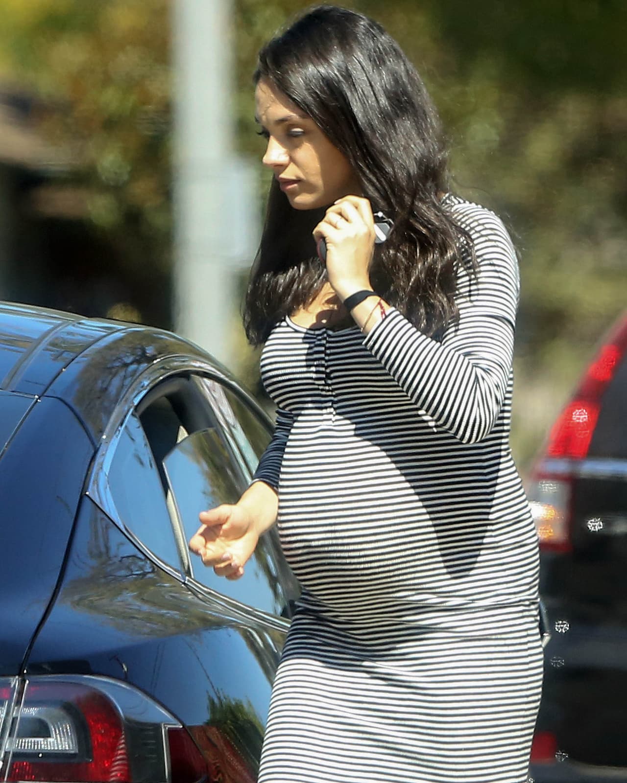 Mientras vemos a la actriz ya disfrutando las últimas semanas de su embarazo.