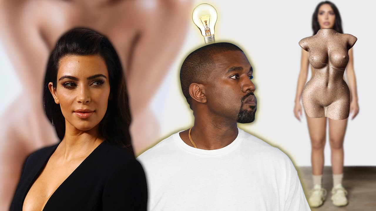 Con desnudos y una actriz porno parecida a Kim Kardashian, Kanye West vende sus tenis