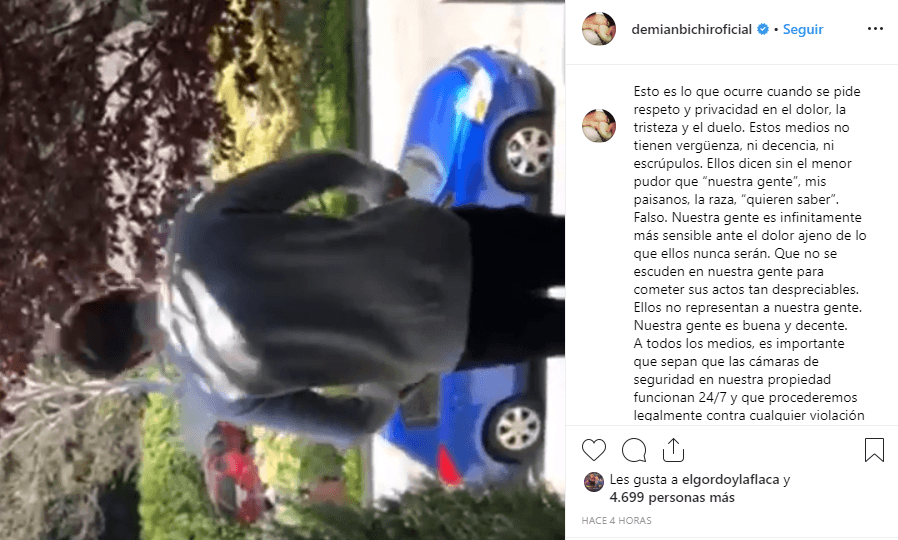 Sus intenciones eran, de igual forma, tratar de conseguir unas palabras de Bichir, pero también recibió una respuesta negativa, por lo que procedió a retirarse sin insistir.