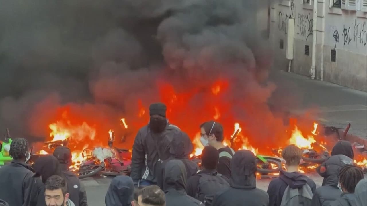 Francia bajo tensión: Así se ven las calles en medio de las violentas protestas y saqueos