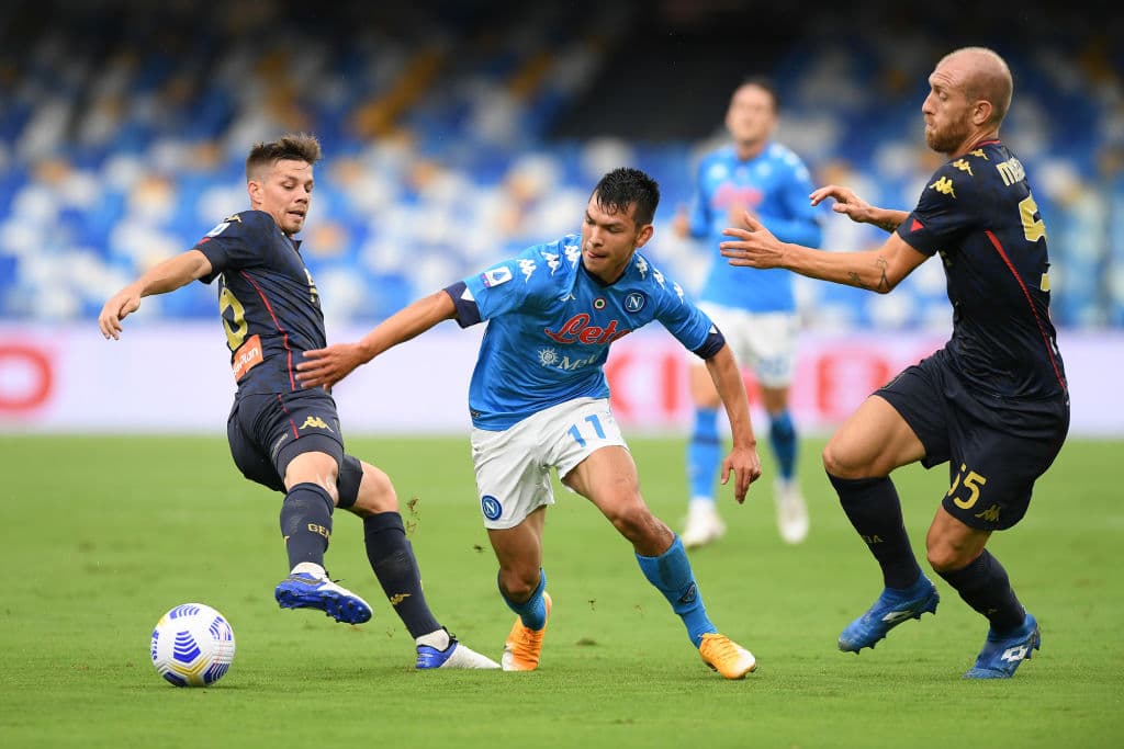 El Genoa se anima pero el tiro de Zappacoasta es desviado por el arquero